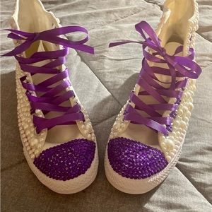 Flatback Pearl & Rhinestone Converse